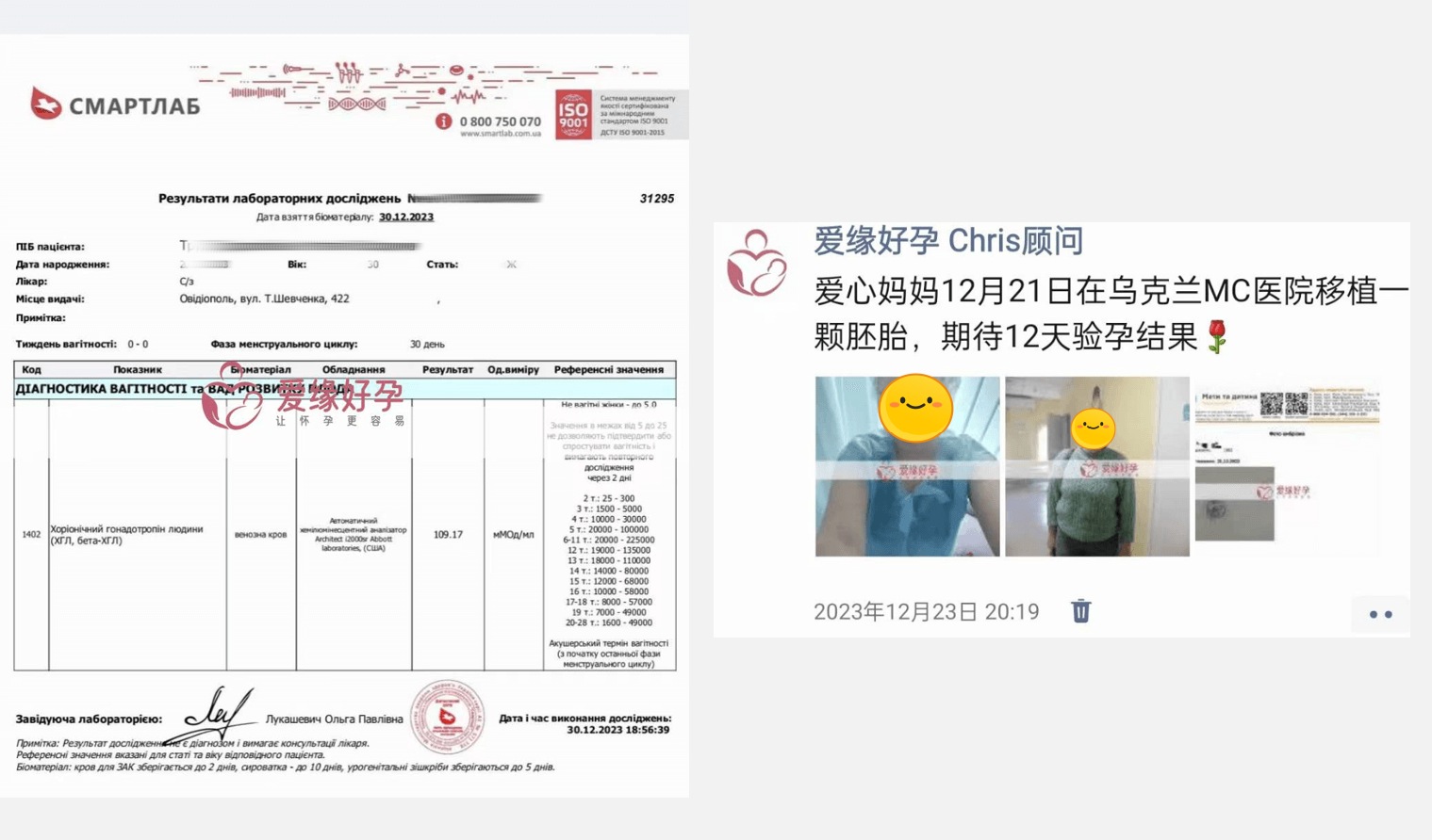 爱缘好孕:12月试管婴儿助孕好孕简报