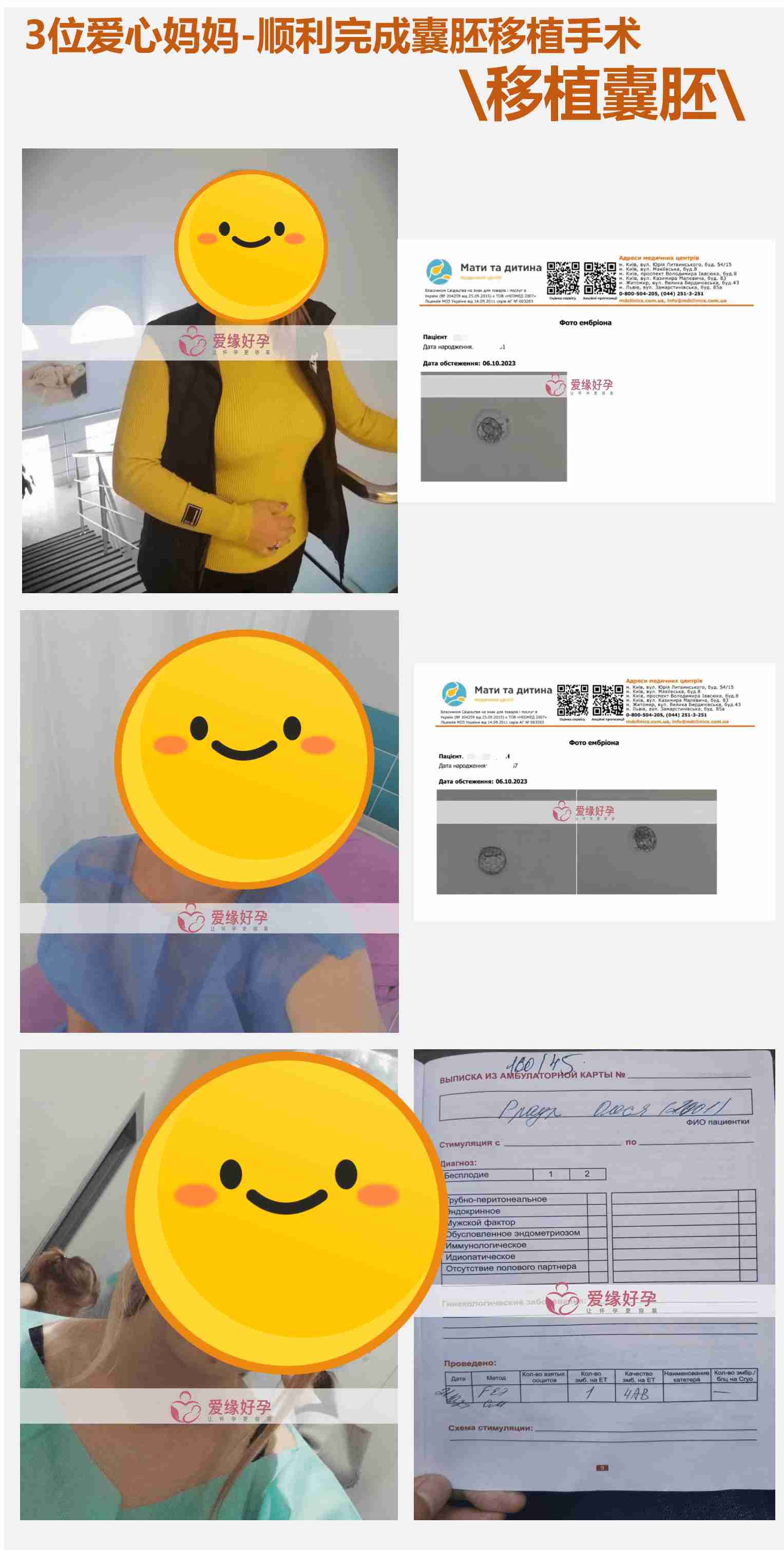 爱缘好孕:10月试管婴儿助孕简报