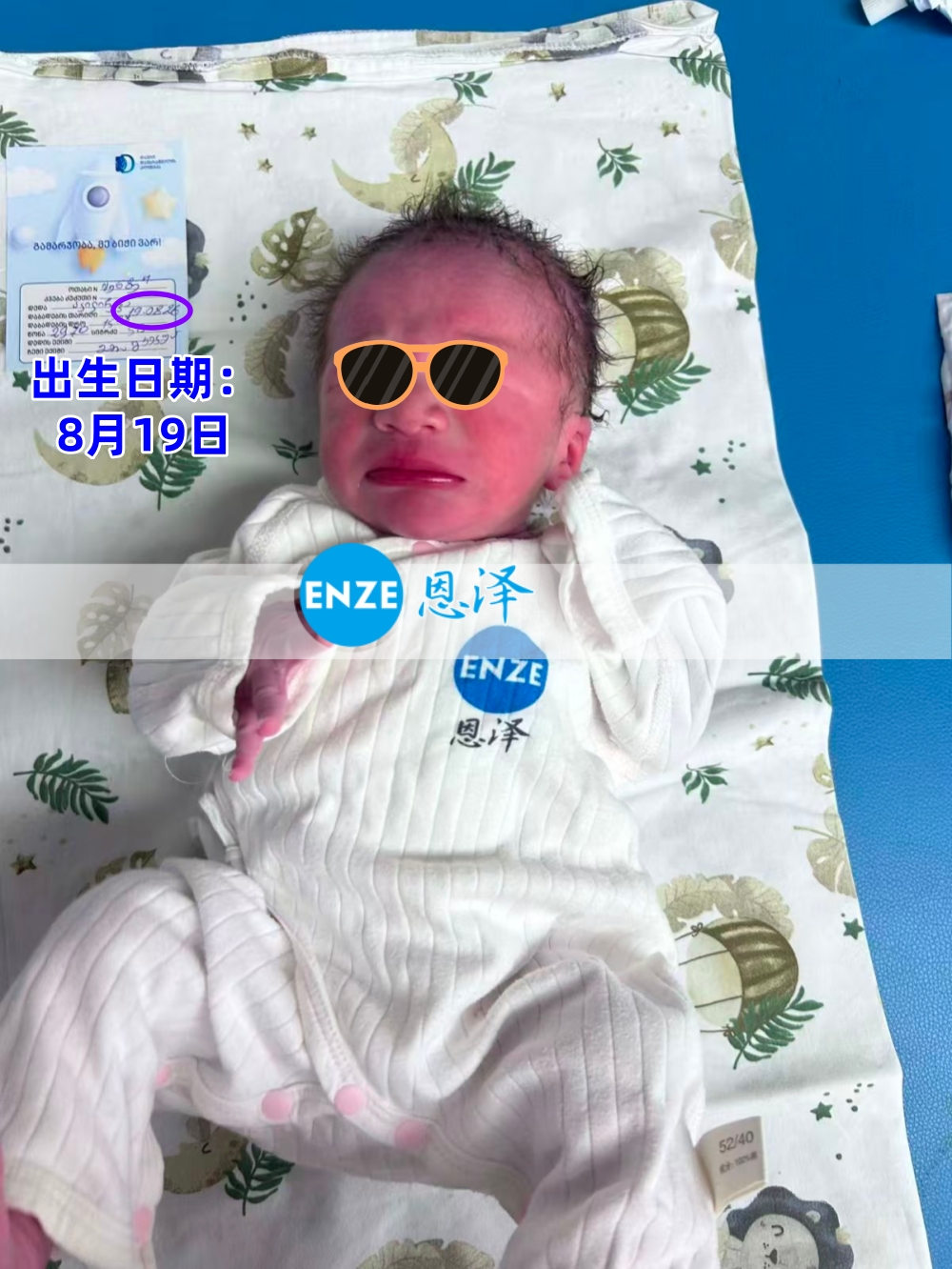 恩泽格鲁吉亚试管婴儿助孕宝宝顺利出生