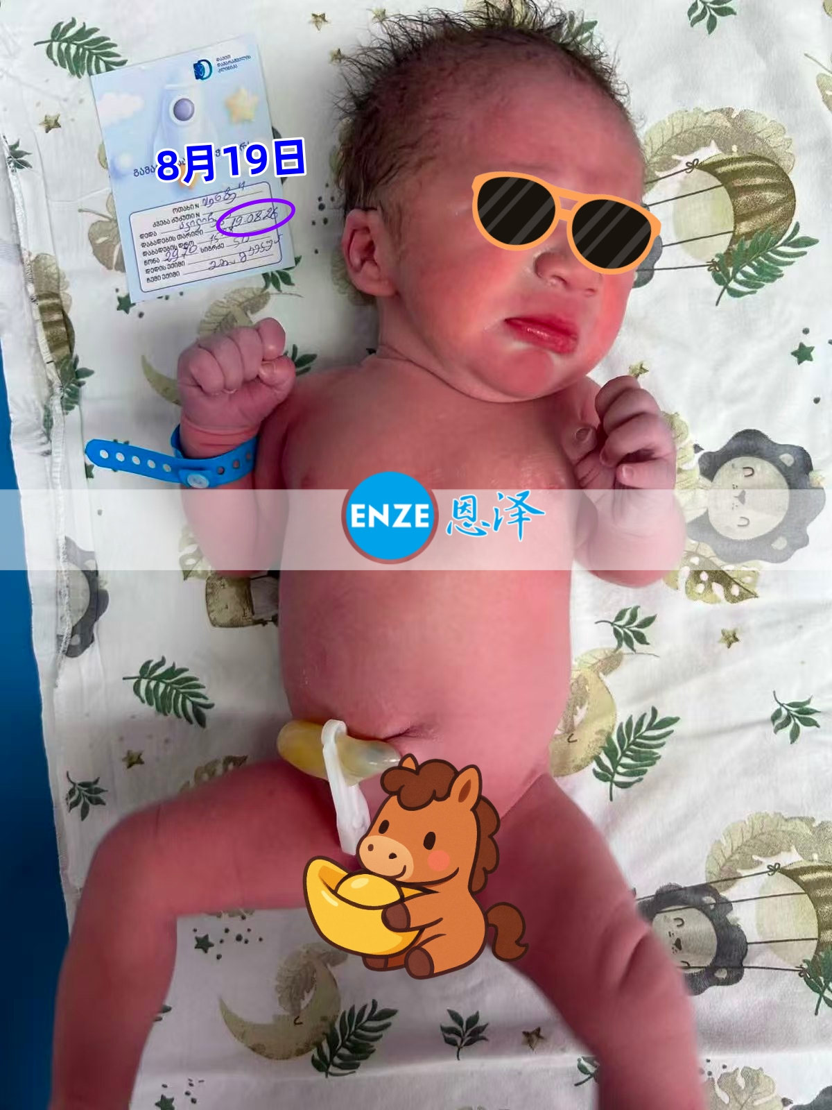 恩泽格鲁吉亚试管婴儿助孕宝宝顺利出生
