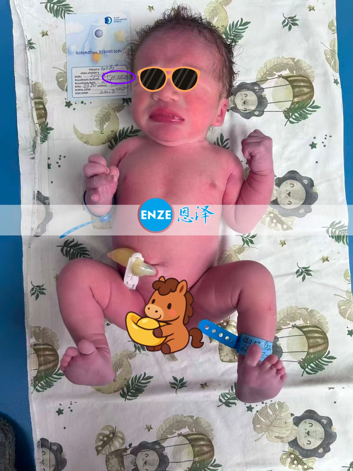 恩泽格鲁吉亚试管婴儿助孕宝宝顺利出生