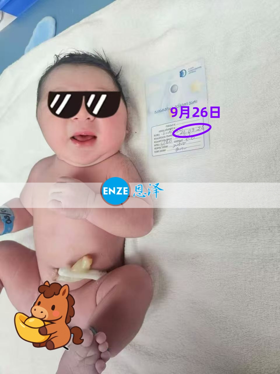 恩泽格鲁吉亚试管婴儿助孕宝宝顺利出生